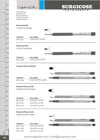 OPHTHALMIC SURGERY INSTRUMENTS [SURGICOSE] | PDF