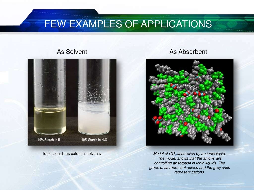 Ionic Liquids Green solvents for the future
