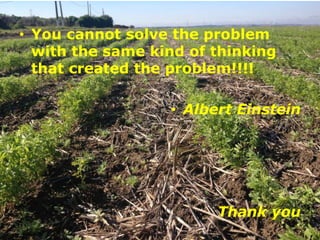 • You cannot solve the problem
with the same kind of thinking
that created the problem!!!!
• Albert Einstein
Thank you
 
