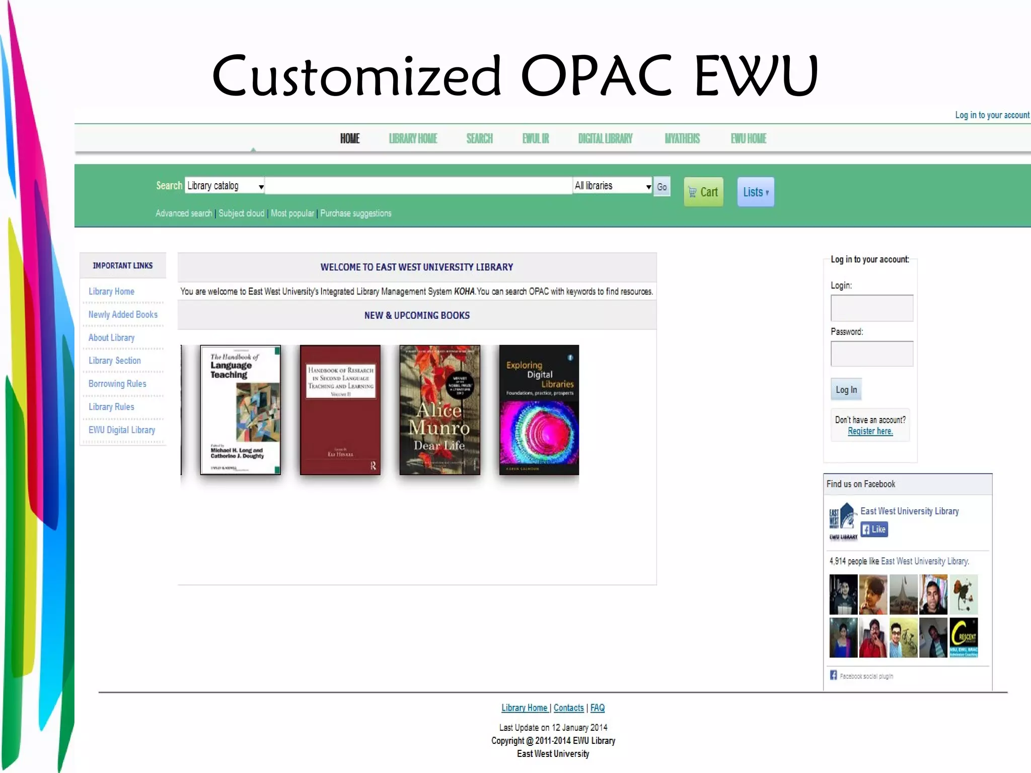 Customized OPAC EWU
 