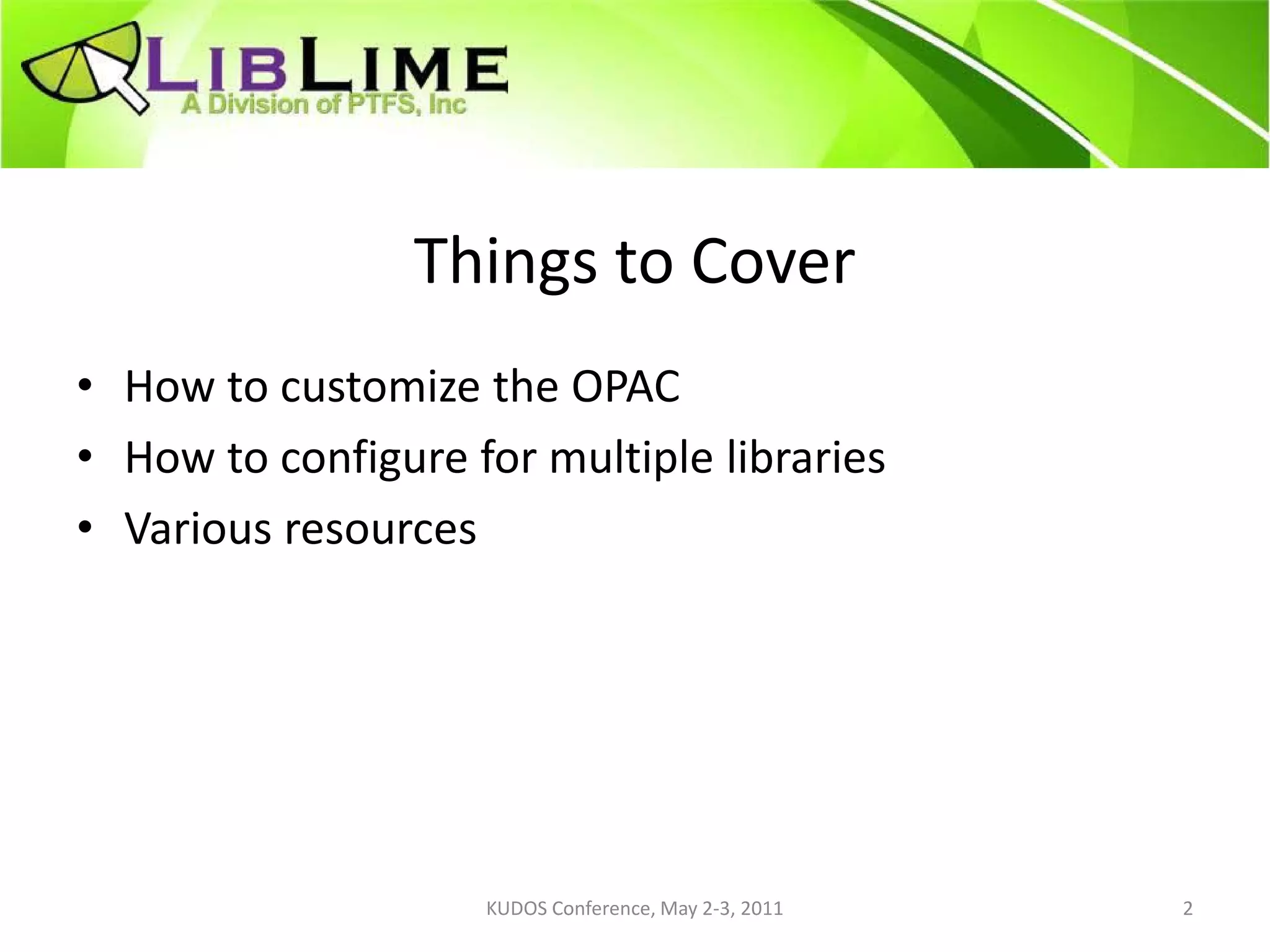 Opac customization | PDF
