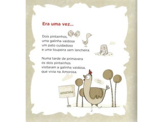 O pai galinha e o seu pintainho