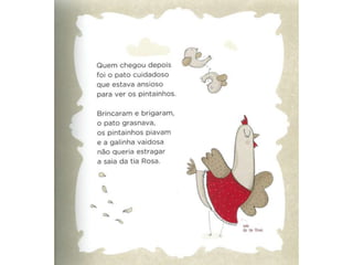 O pai galinha e o seu pintainho