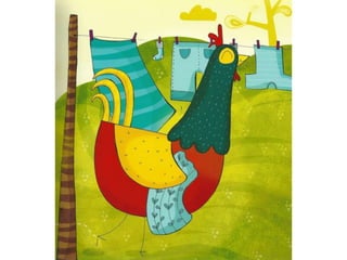 O pai galinha e o seu pintainho