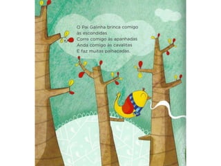 O pai galinha e o seu pintainho