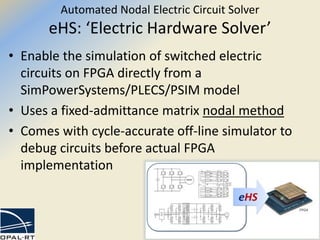 OPAL-RT Induction machine & power electronic test system on FPGA | PPT