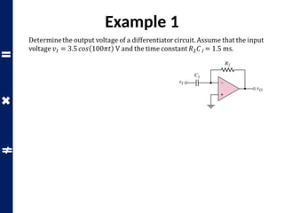 Example 1
Solution:
The output voltage
1.65 volt
 