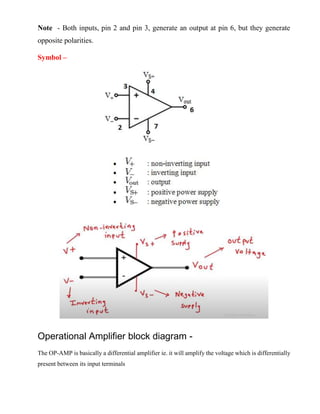 Introduction to Operational Amplifier (Op-Amp) | PDF