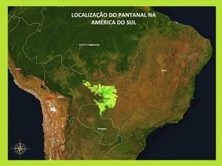 LOCALIZAÇÃO DO PANTANAL NA AMÉRICA DO SUL 