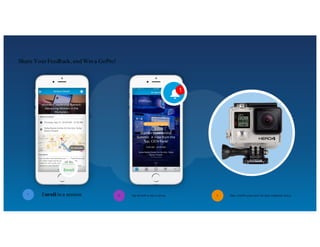 Share YourFeedback, and Win a GoPro!
3 Earn a GoPro prize entry for each completed surveyTap the bell to take a survey2Enroll in a session1
 