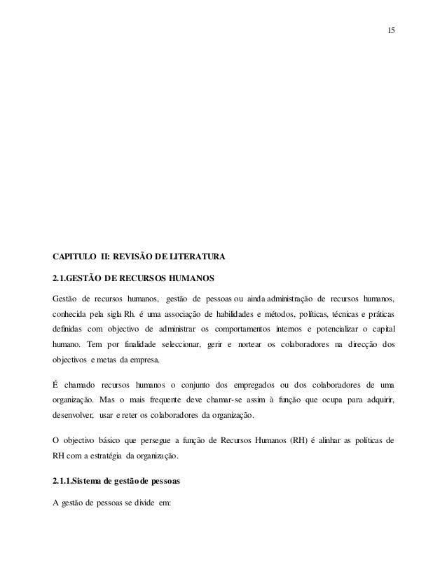 Monografia recursos humanos