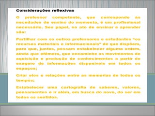 O papel do professor na sociedade digital