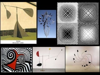 Associou os retângulos coloridos à ideia do movimento;