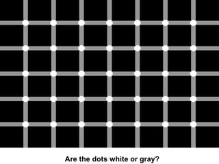 Are the dots white or gray?
 