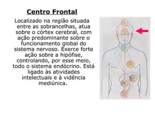 Energias
Coronário
Frontal
Laríngeo
Cardíaco
Esplênico
Gástrico
Genésico
Centros vitais
 