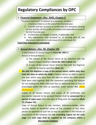 Opc compliances | PDF