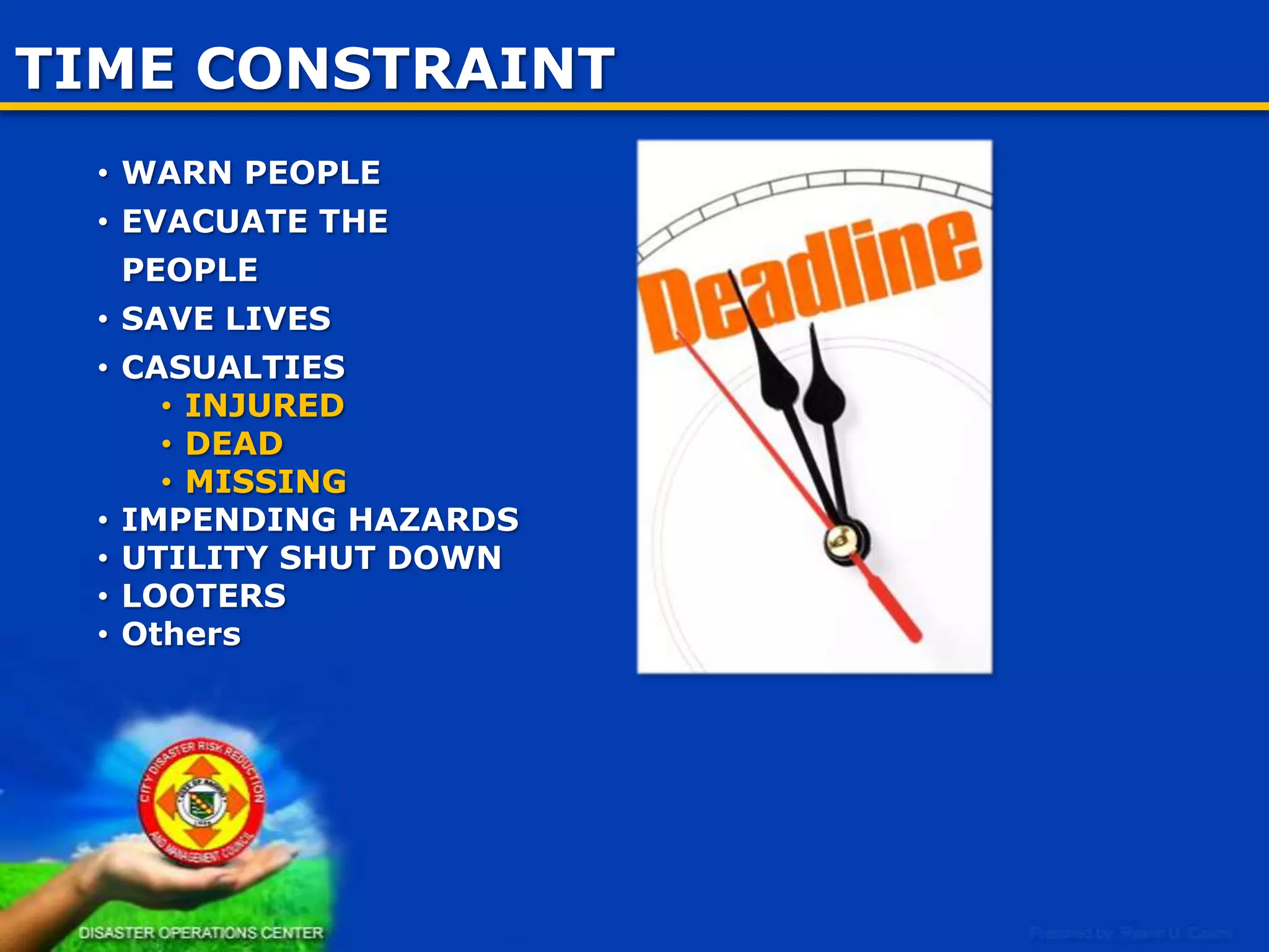 PARADIGM SHIFT
NDRRM FAMEWORK

 