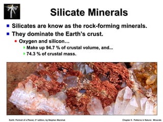 Natural Silicate Rocks Op ch05 lecture_earth3, minerals | PPT