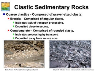Clastic Chalk Rocks Op ch07 lecture_earth3,sedimentary | PPT