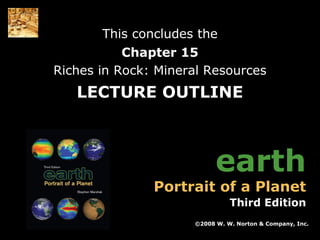 Op ch15 lecture_earth3, Mineral resources | PPT
