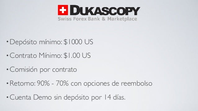 Opciones binarias suiza
