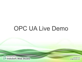 OPC UA Live Demo
 