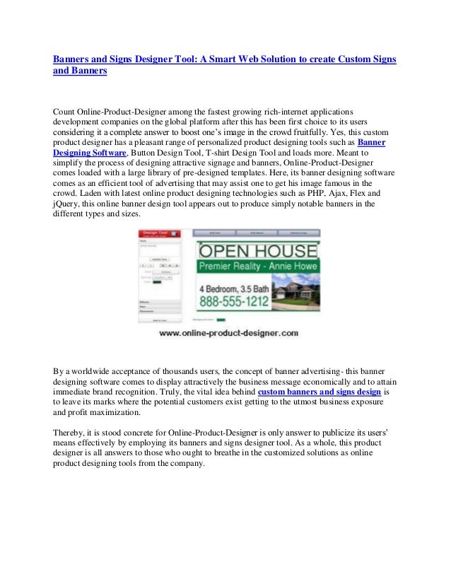 Banners And Signs Designer Tool A Smart Web Solution To Create Custo