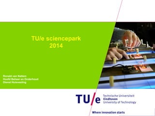 TU/e sciencepark
2014
Ronald van Nattem
Hoofd Beheer en Onderhoud
Dienst Huisvesting
 