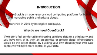 Comprehensive Introduction to OpenStack Cloud Computing Platform and ...