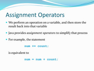 Opeartor & expression | PPTX | Programming Languages | Computing