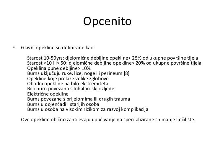 Opekotine