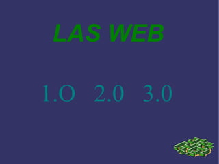 LAS WEB 
1.O 2.0 3.0 
 