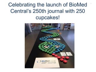 Celebrating the launch of BioMed
Central’s 250th journal with 250
cupcakes!

 