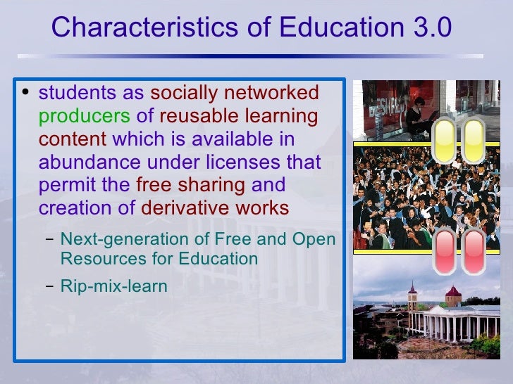 Characteristics of Education 3.0 students