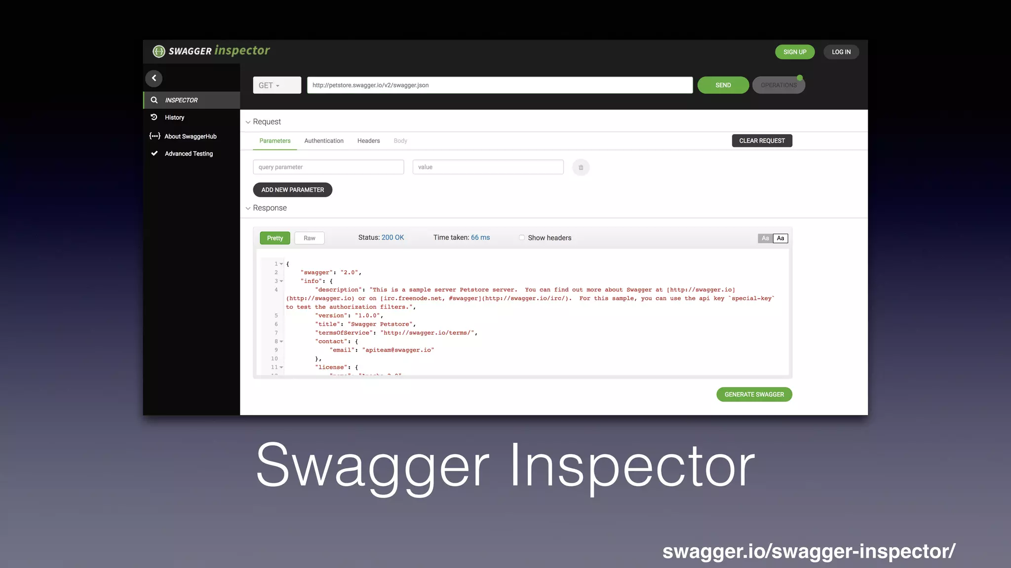 Swagger Inspector
swagger.io/swagger-inspector/
 