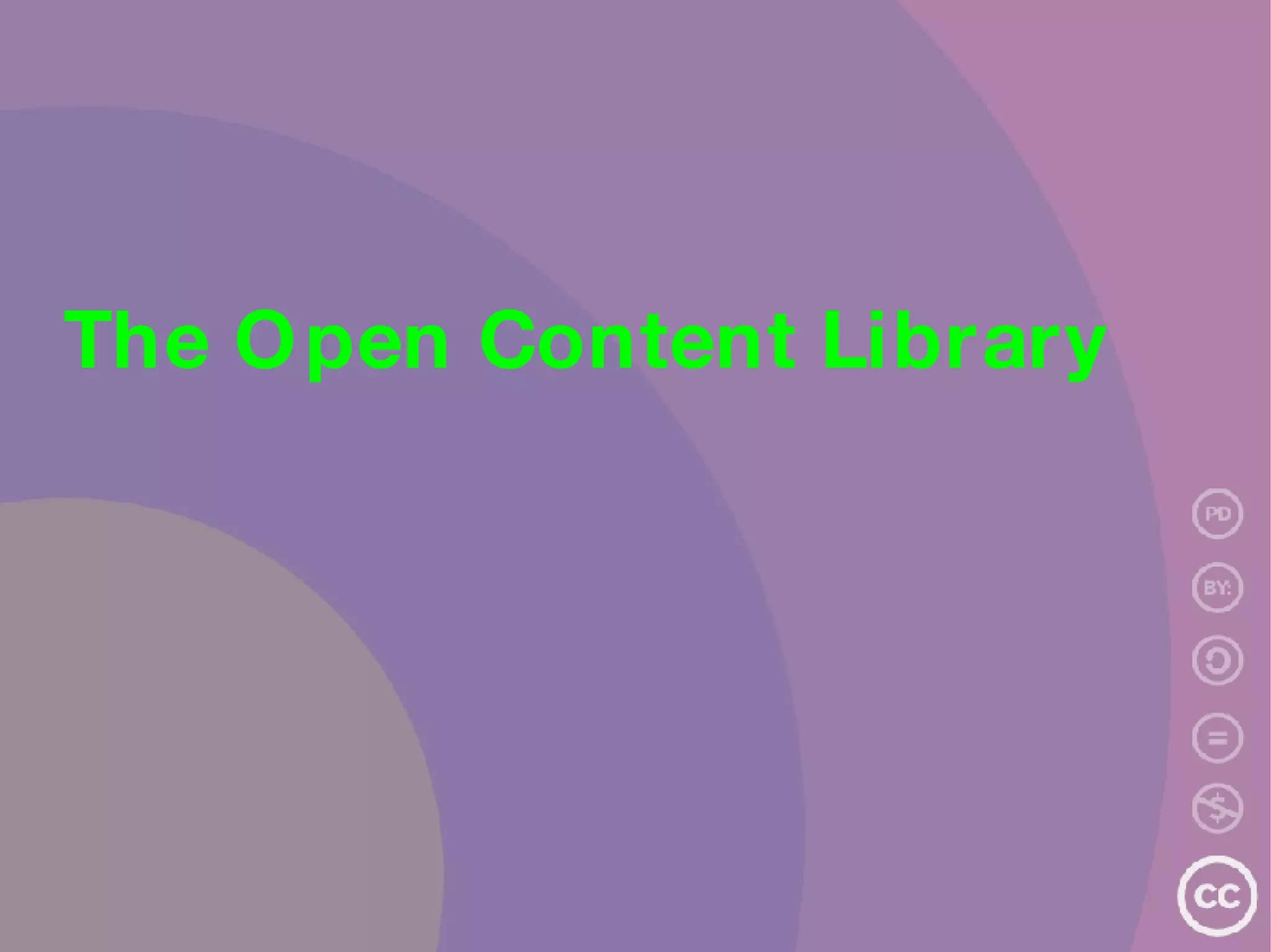The Open Content Library 
