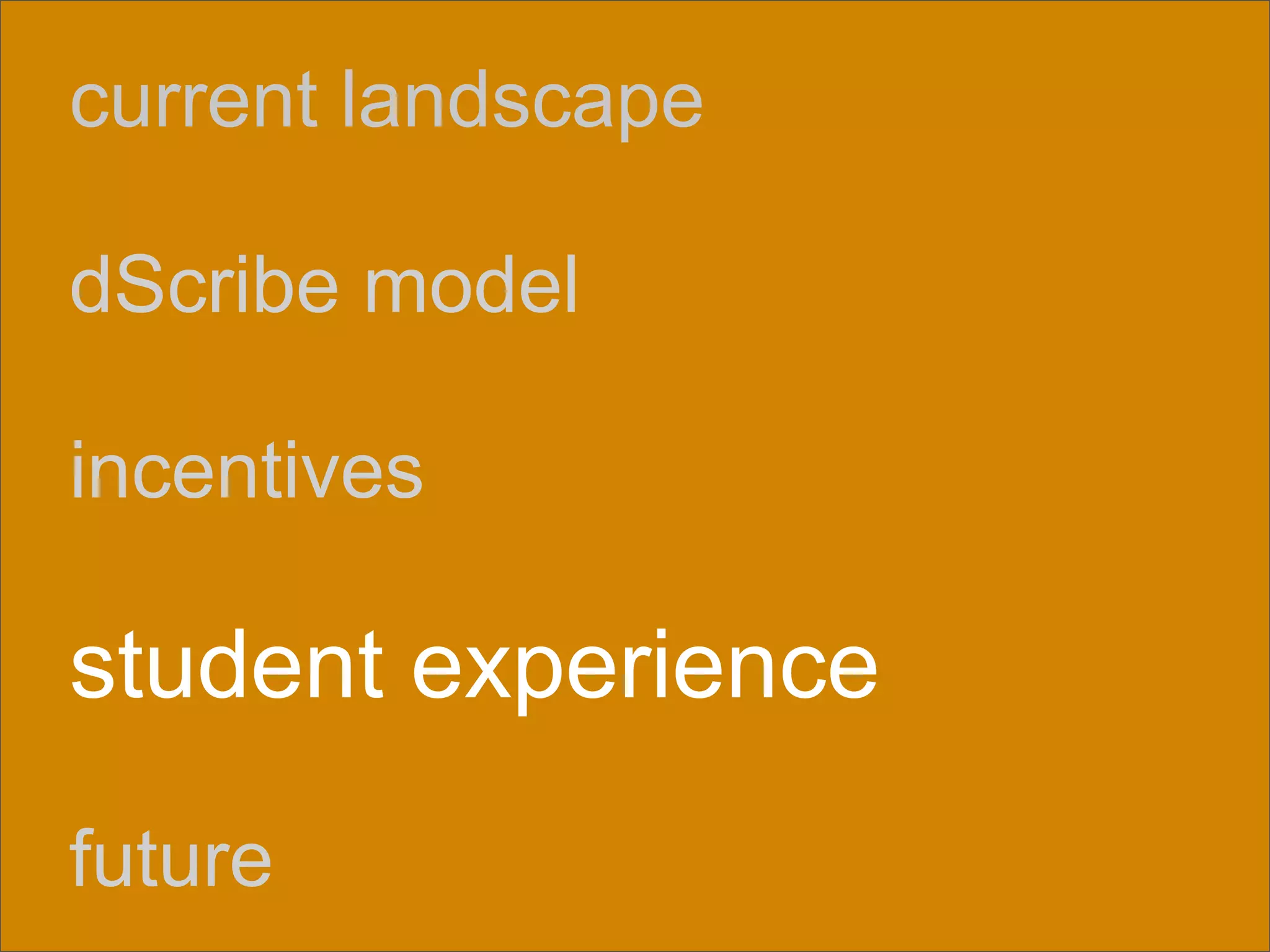 dScribing: Initial Reflections on Student-Centric OCW Publishing