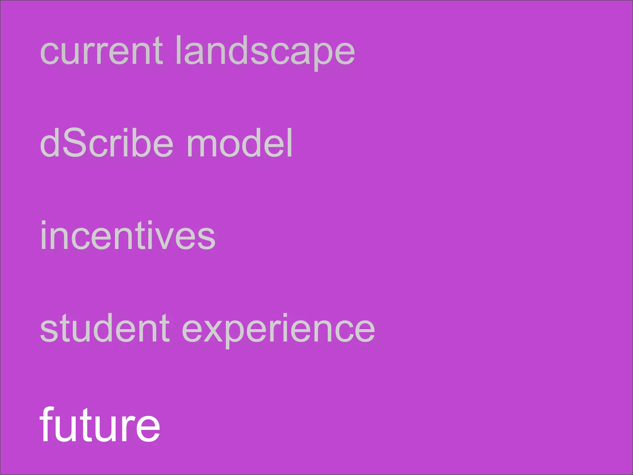 dScribing: Initial Reflections on Student-Centric OCW Publishing