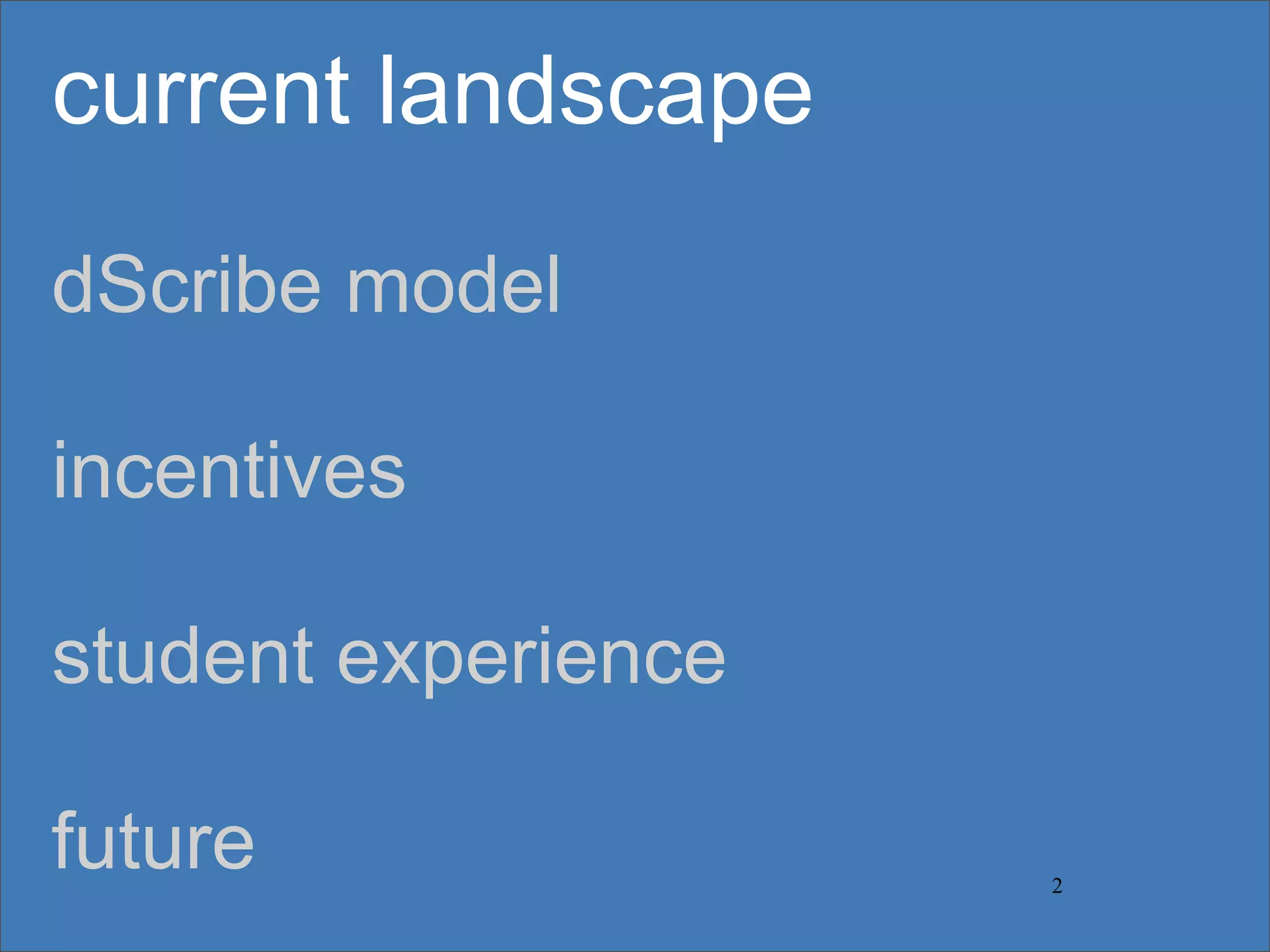 dScribing: Initial Reflections on Student-Centric OCW Publishing