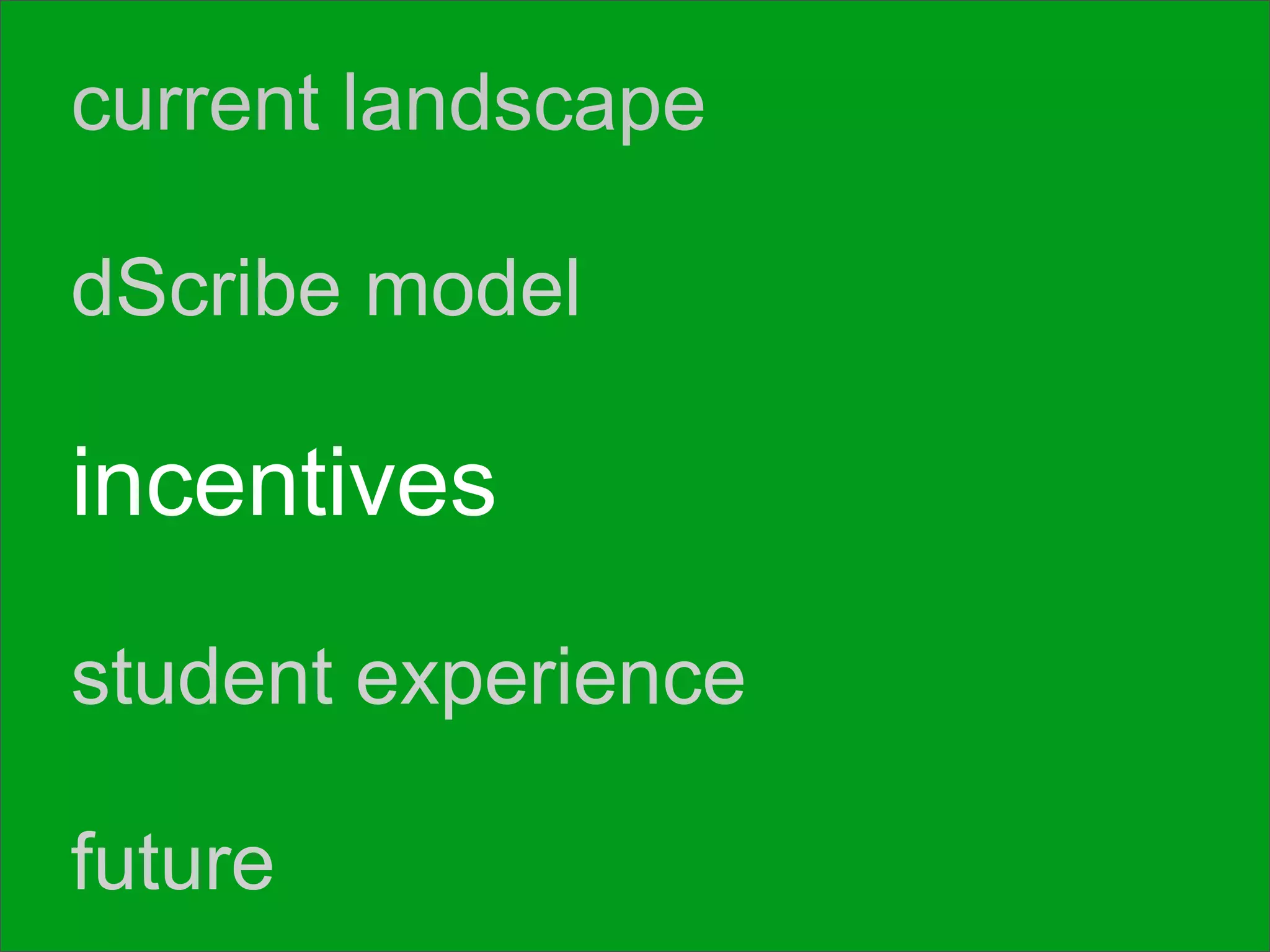 dScribing: Initial Reflections on Student-Centric OCW Publishing