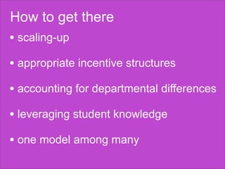 dScribing: Initial Reflections on Student-Centric OCW Publishing