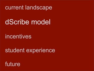 dScribing: Initial Reflections on Student-Centric OCW Publishing