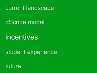 dScribing: Initial Reflections on Student-Centric OCW Publishing
