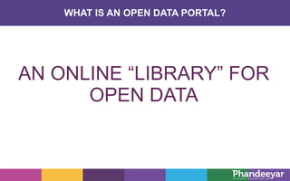 Open data and open data platforms | PPTX
