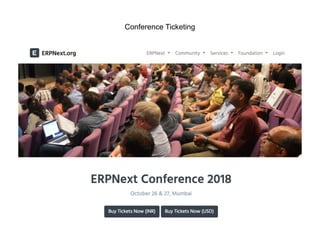 Conference Ticketing
 
