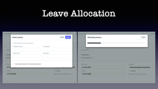Leave Allocation
 