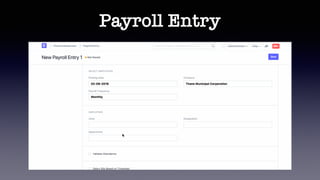 Payroll Entry
 