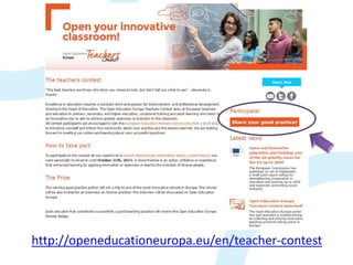 http://openeducationeuropa.eu/en/teacher-contest
 
