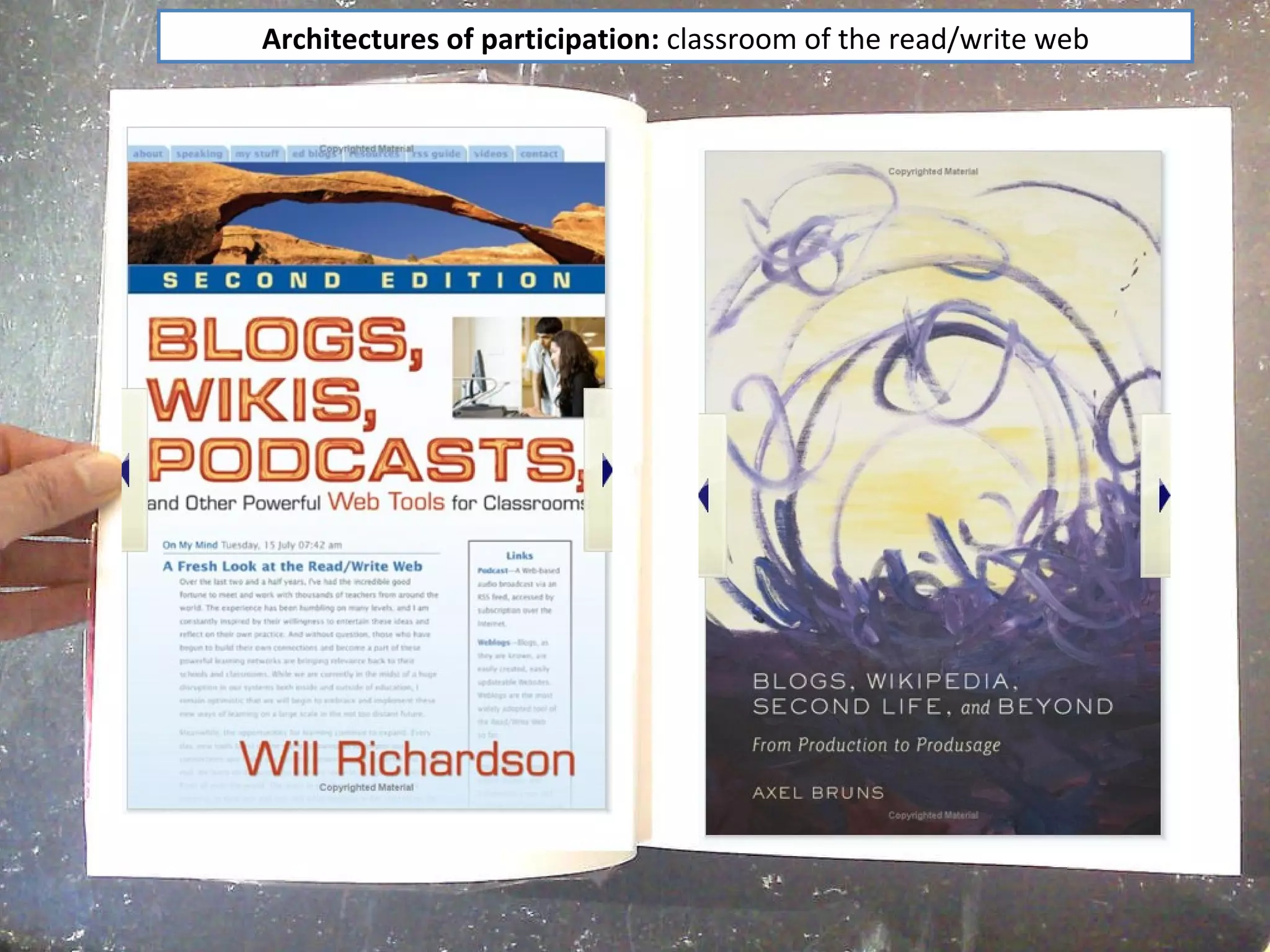 Architectures of participation:  classroom of the read/write web 
