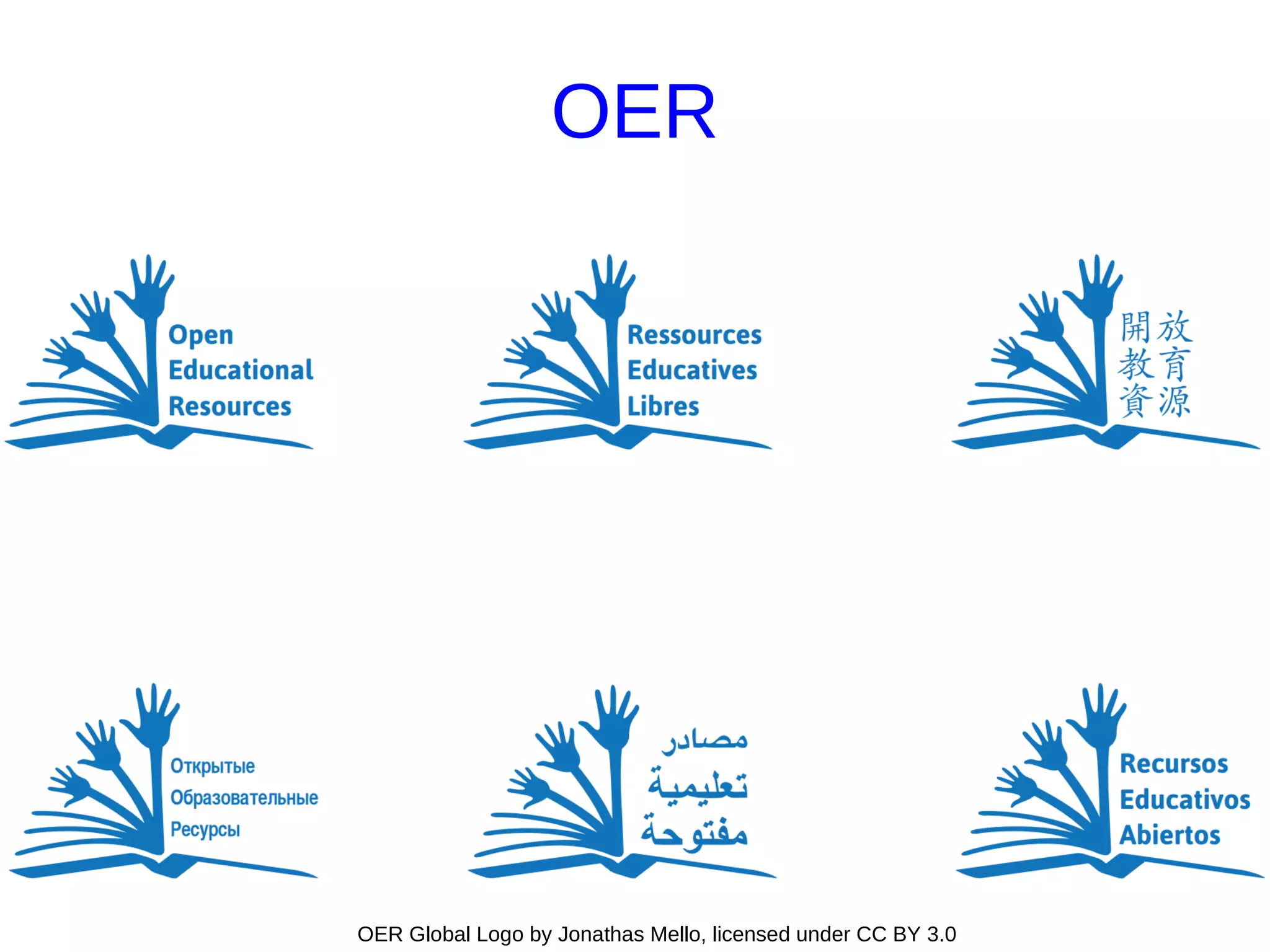 OER
OER Global Logo by Jonathas Mello, licensed under CC BY 3.0
 